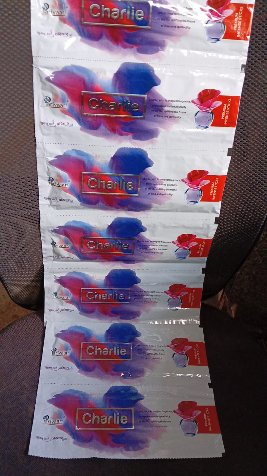 Charlie Premium Incense Sticks / Agarbatti (20 Gm / Stand Not Included)5 pcs