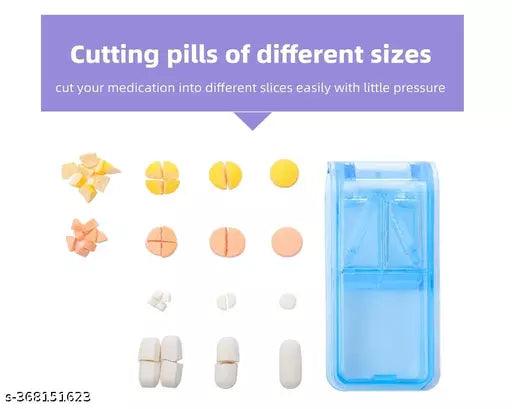 Pill Cutter and Splitter for Small Pills and Large Pills in Half with Stainless Steel Blade - Springkart 