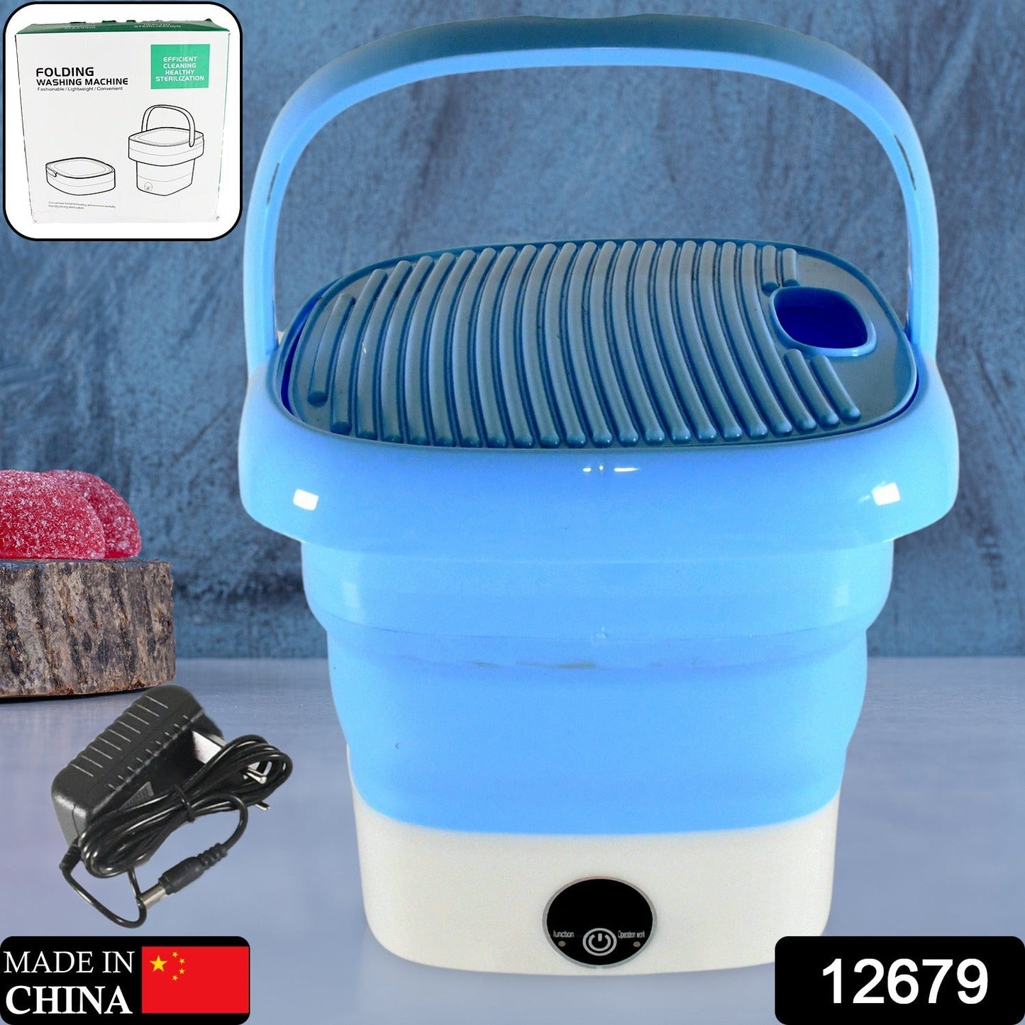 Portable Washing Machine, Mini Folding Washer and Dryer Combo, for Underwear, Socks, Baby Clothes, Travel, Camping, RV, Dorm, Apartment  - Springkart 
