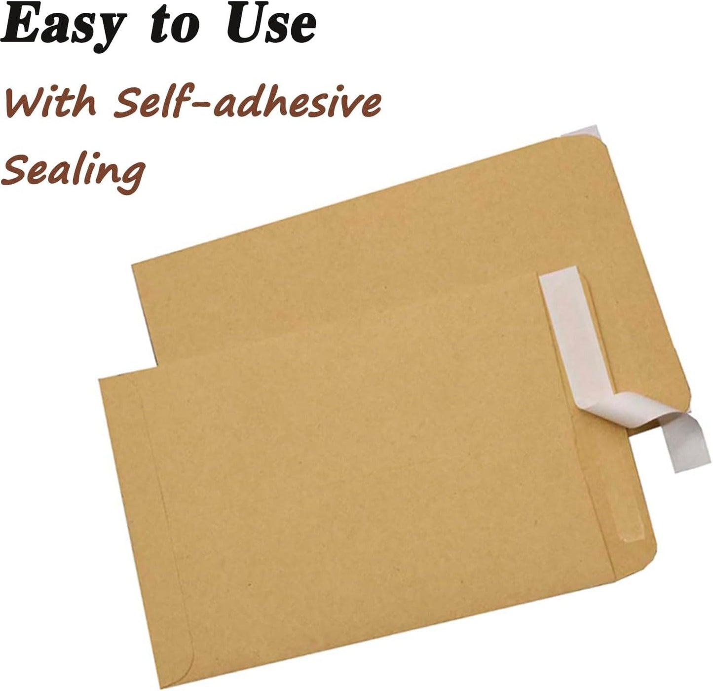 Kraft Envelopes, 16 x 14 Inch, Brown Envelopes, Envelopes, Card Envelopes, Kraft Paper Envelopes, Invitation Envelopes, Postcard Envelopes, Quick Self Seal, Stationery For General, Office (1 Pc ) - Springkart 
