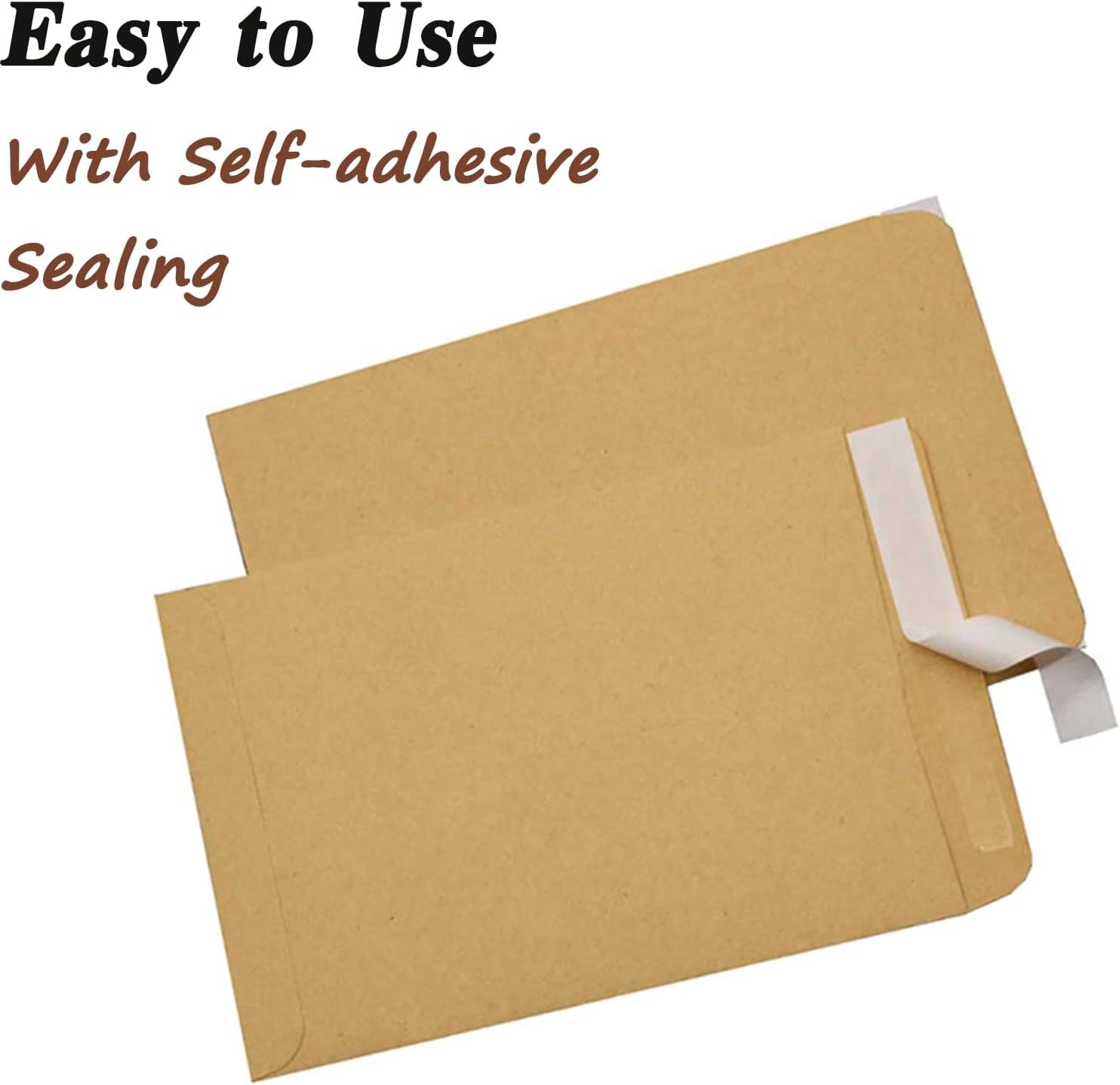 Kraft Envelopes, 16 x 14 Inch, Brown Envelopes, Envelopes, Card Envelopes, Kraft Paper Envelopes, Invitation Envelopes, Postcard Envelopes, Quick Self Seal, Stationery For General, Office (1 Pc ) - Springkart 