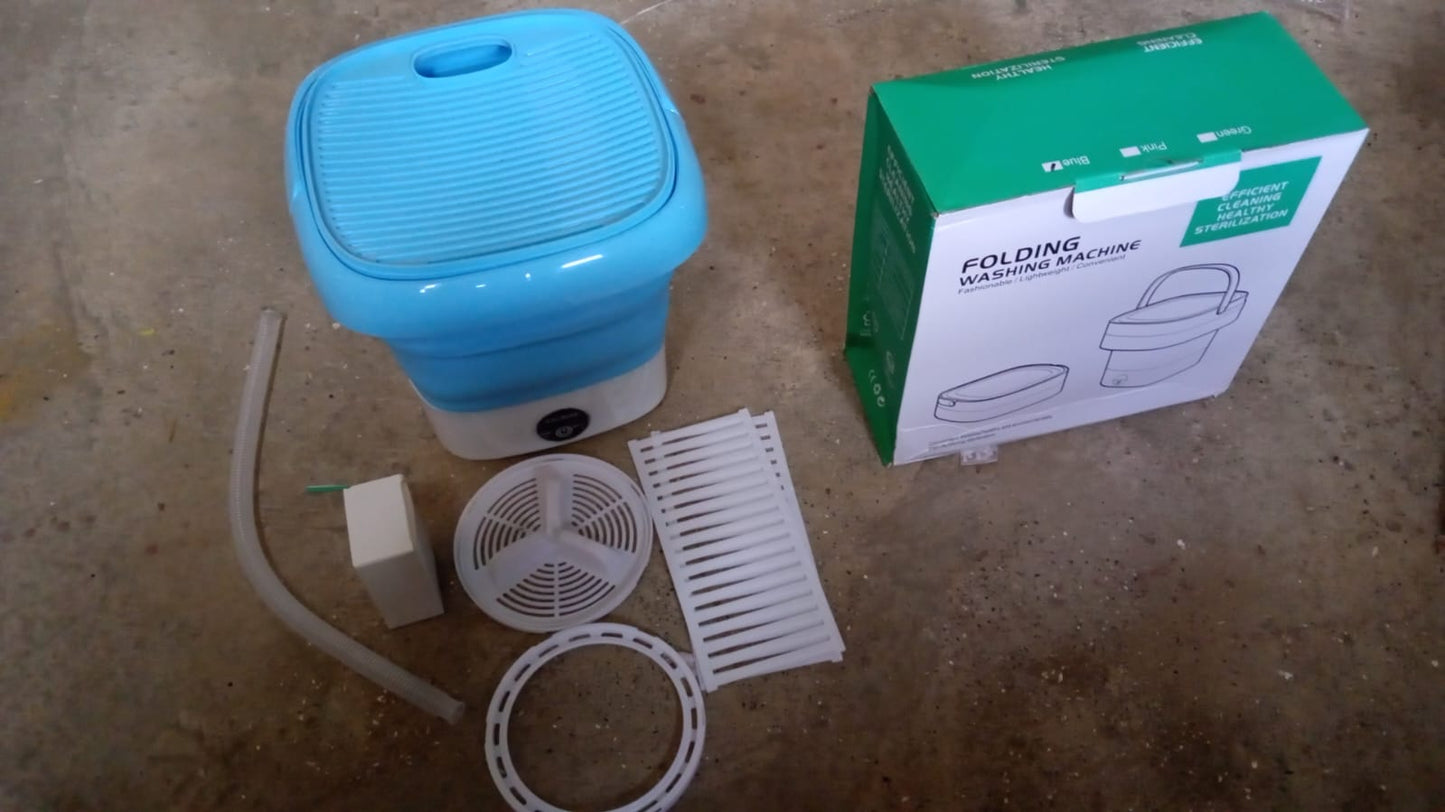 Portable Washing Machine, Mini Folding Washer and Dryer Combo, for Underwear, Socks, Baby Clothes, Travel, Camping, RV, Dorm, Apartment  - Springkart 