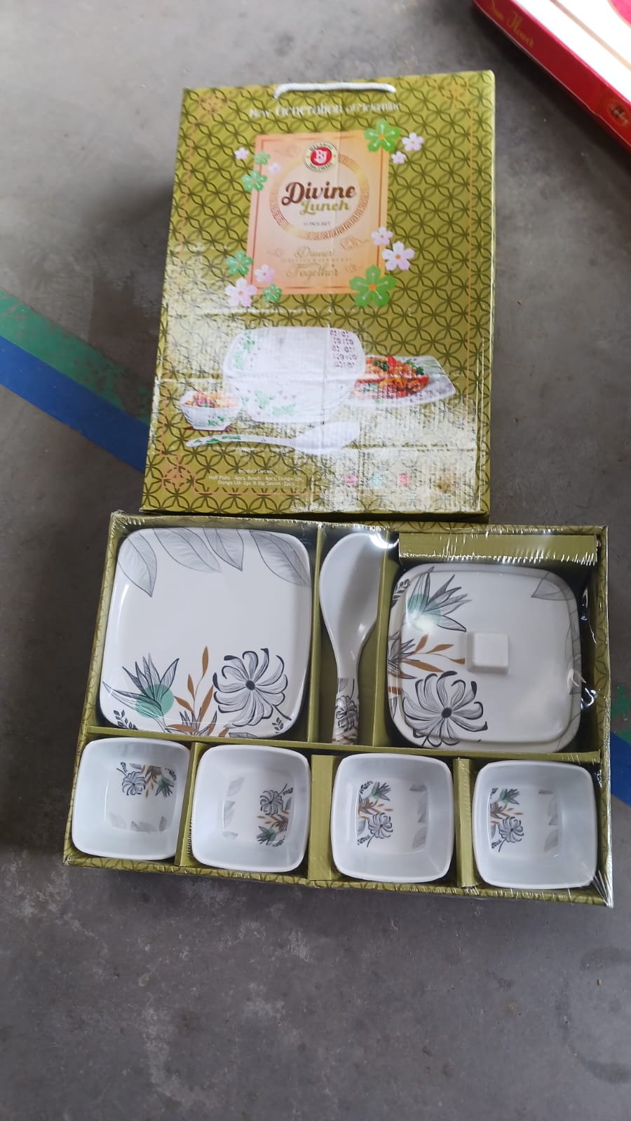 Divine lunch Tableware, Dinner Set (11 Pcs Set) - Springkart 