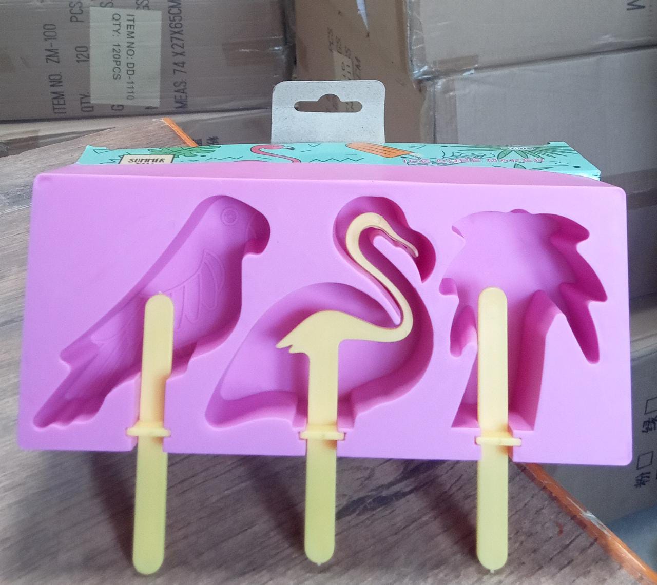 Fancy Ice Candy Mould Maker - Food-Grade Reusable Popsicle Molds, Ice Cream and Kulfi Sticks for All Ages - Springkart 