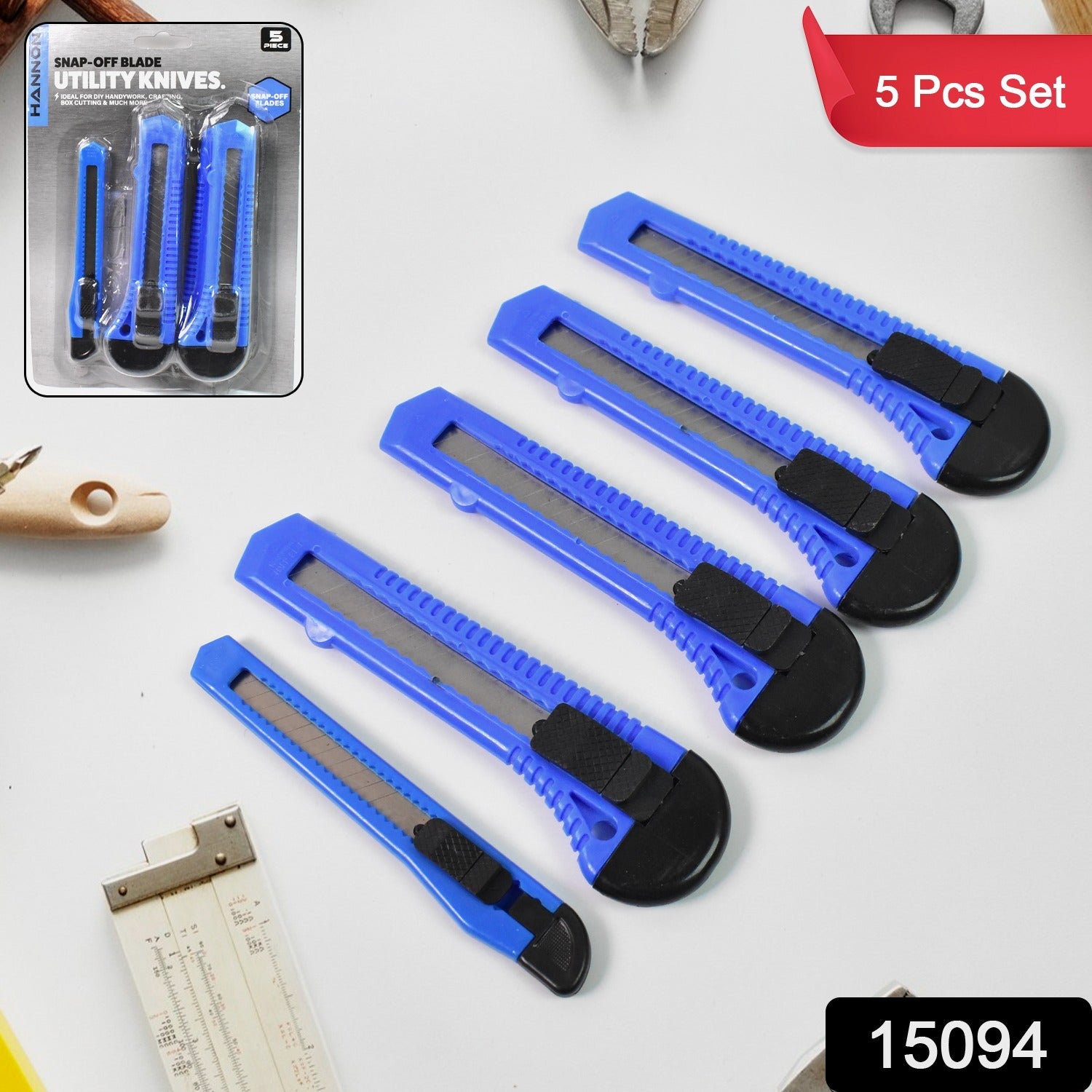 Multi-Use Iron Cutter Knife (5 Pcs Set / Mix Size) - Springkart 