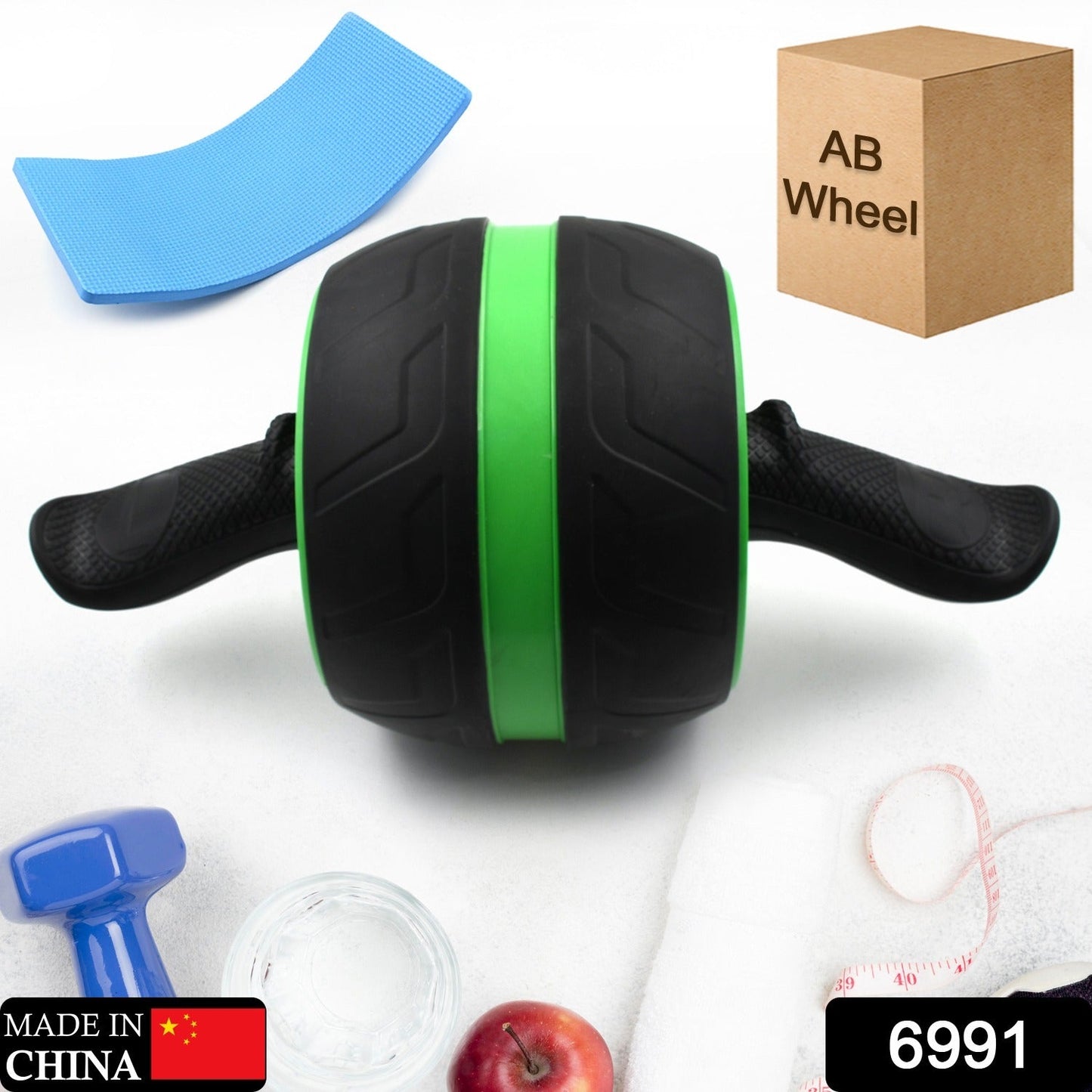AB Carver Pro Roller, Core Workout Abdominal Stomach Muscle Fitness Exercise Training Equipment with Knee Mat Perfect Wheel Trainer for Man, Woman Body building, Home Gym - Springkart 