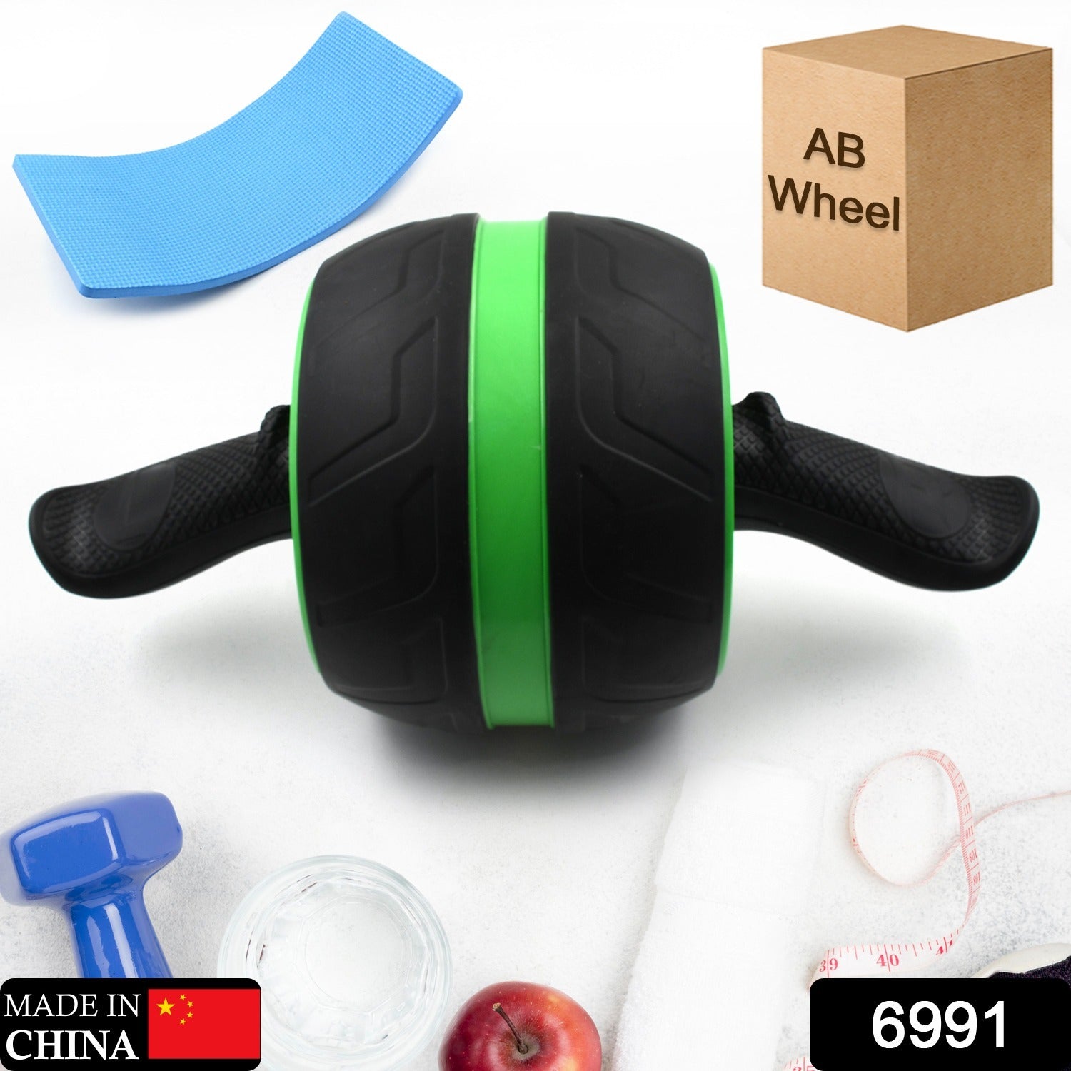 AB Carver Pro Roller, Core Workout Abdominal Stomach Muscle Fitness Exercise Training Equipment with Knee Mat Perfect Wheel Trainer for Man, Woman Body building, Home Gym - Springkart 