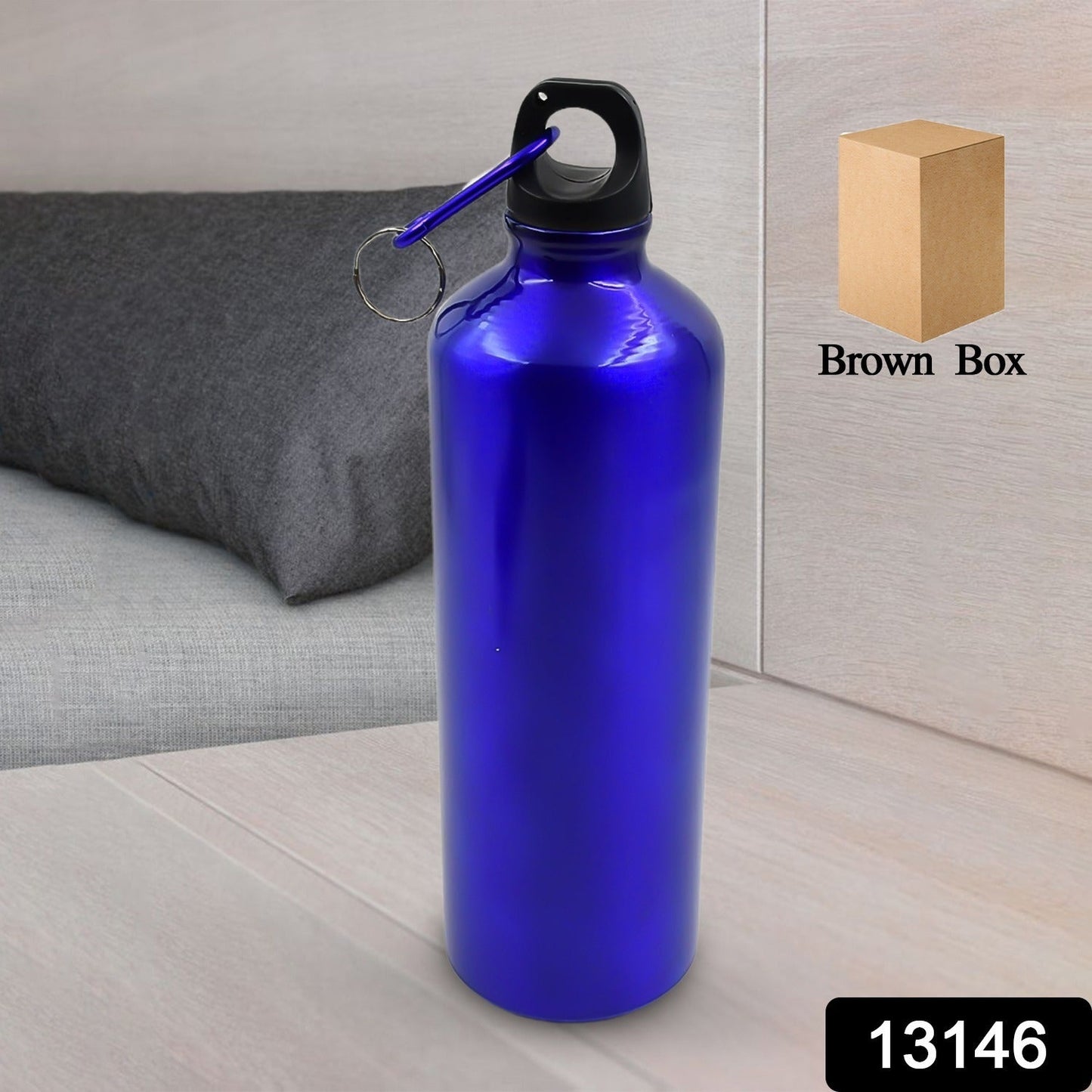 Aluminium Sports Water Bottle, 1 Pc (Capacity 500 ML Approx) - Springkart 