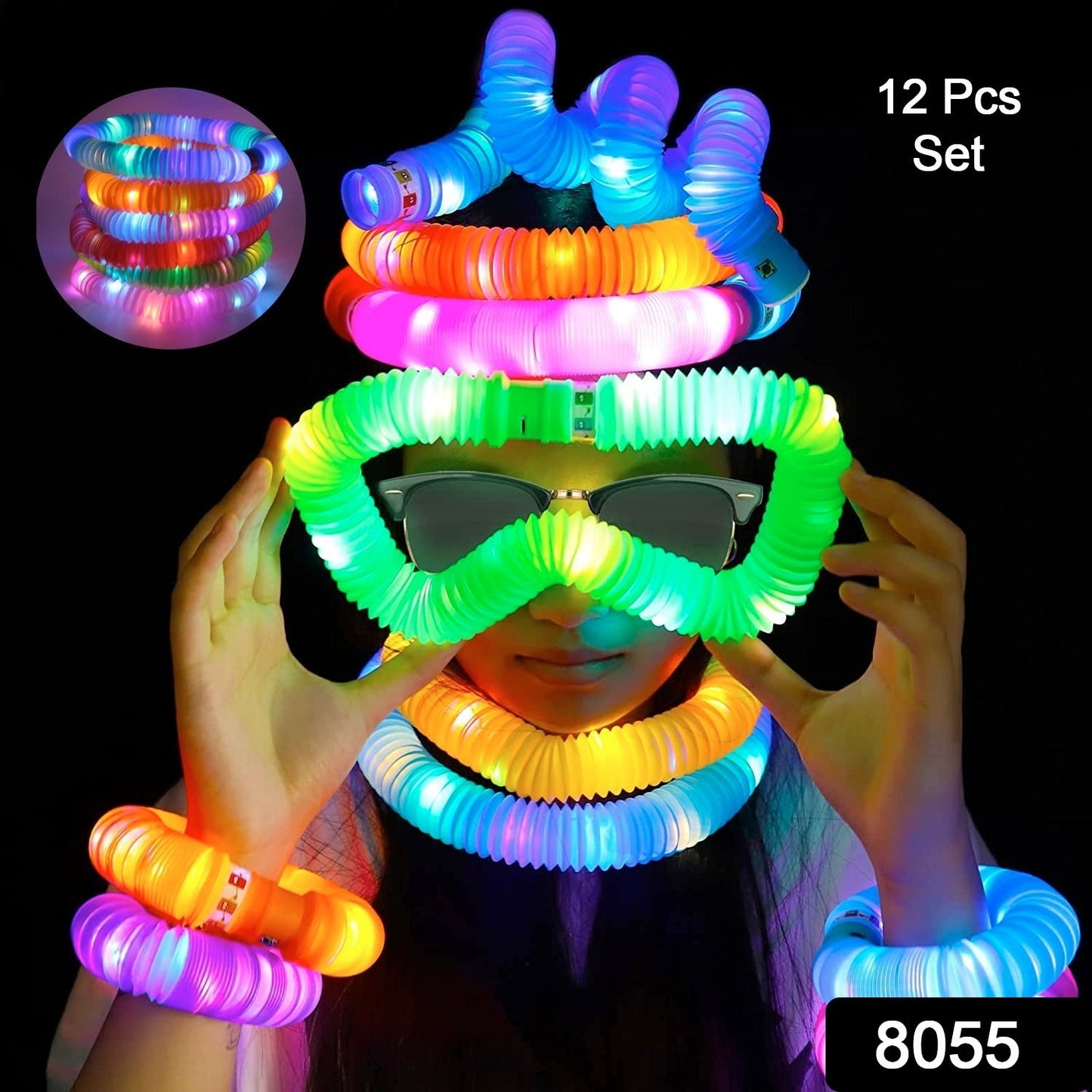 Colourful Tubes Sensory Toys Stretch Fidget Tube Toys Pull Tubes Fidget Toys - Springkart 