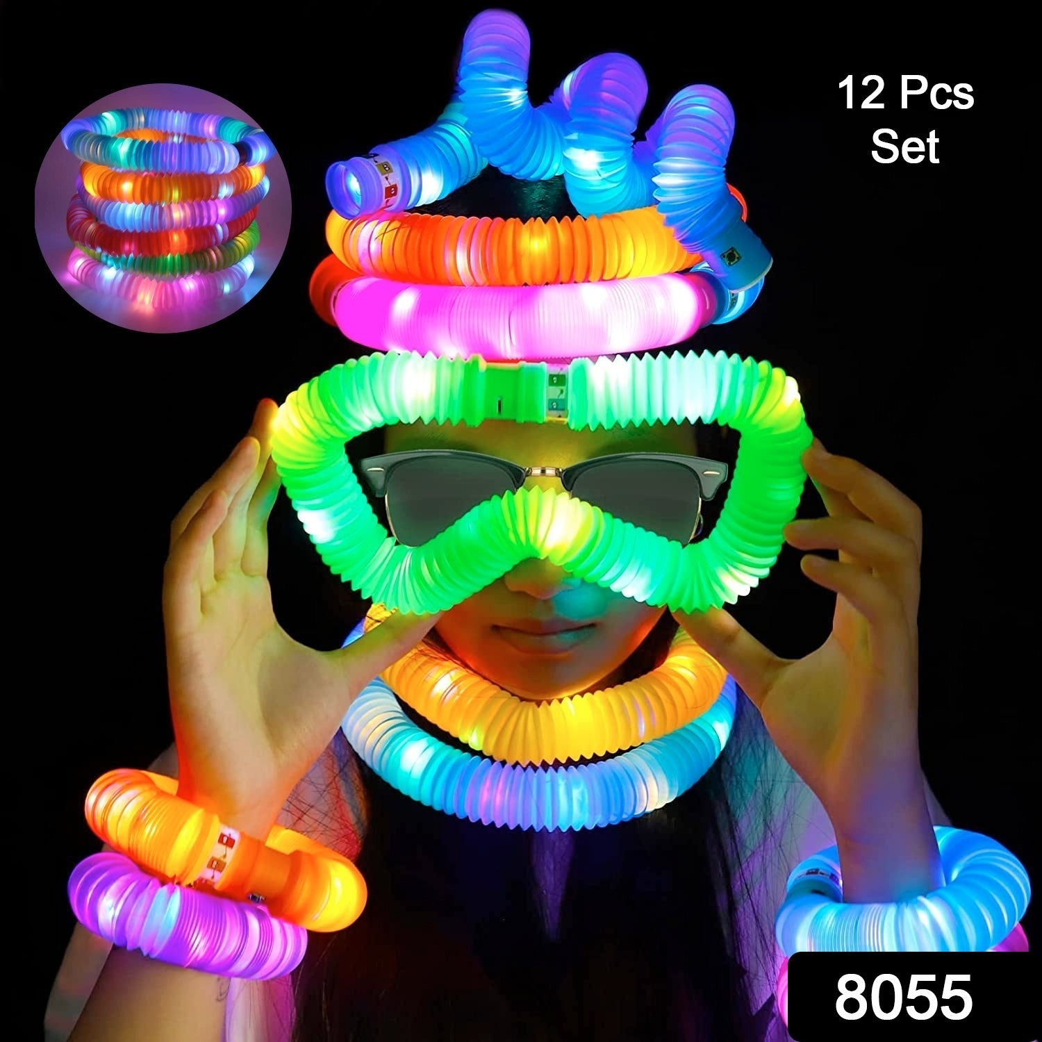 Colourful Tubes Sensory Toys Stretch Fidget Tube Toys Pull Tubes Fidget Toys - Springkart 