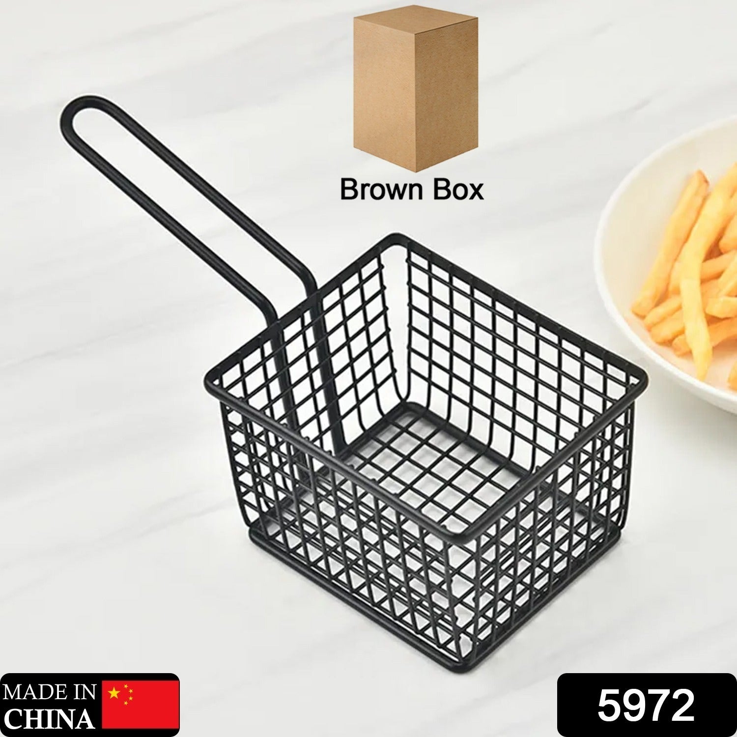 frying baskets for chips Stainless Steel Snack Basket Potato Mesh Strainer Basket French Fries Food Basket Food Strainer Cooking Tools frying basket - Springkart 