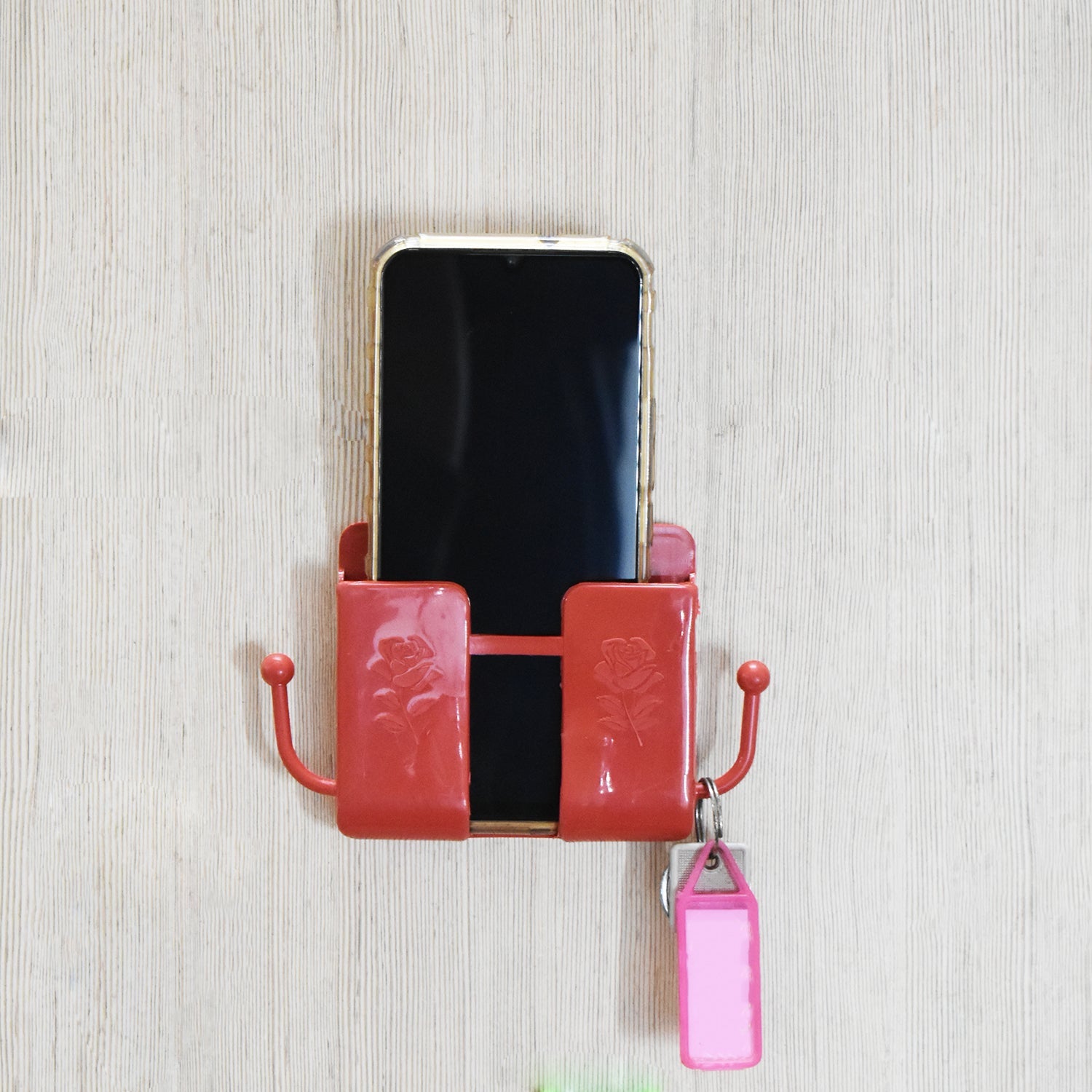 6201a Wall Mounted Storage Boxremote Storage Organizer Case With 2 Side Hanging Hooks. - Springkart 