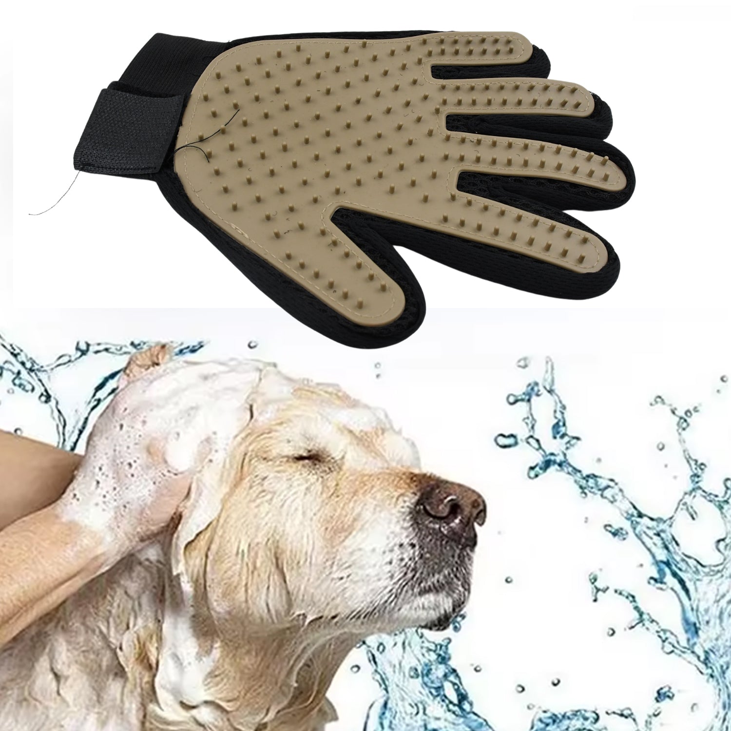 Dark Brown True Touch Gloves Gloves Bathing Tool (1 Pc) - Springkart 