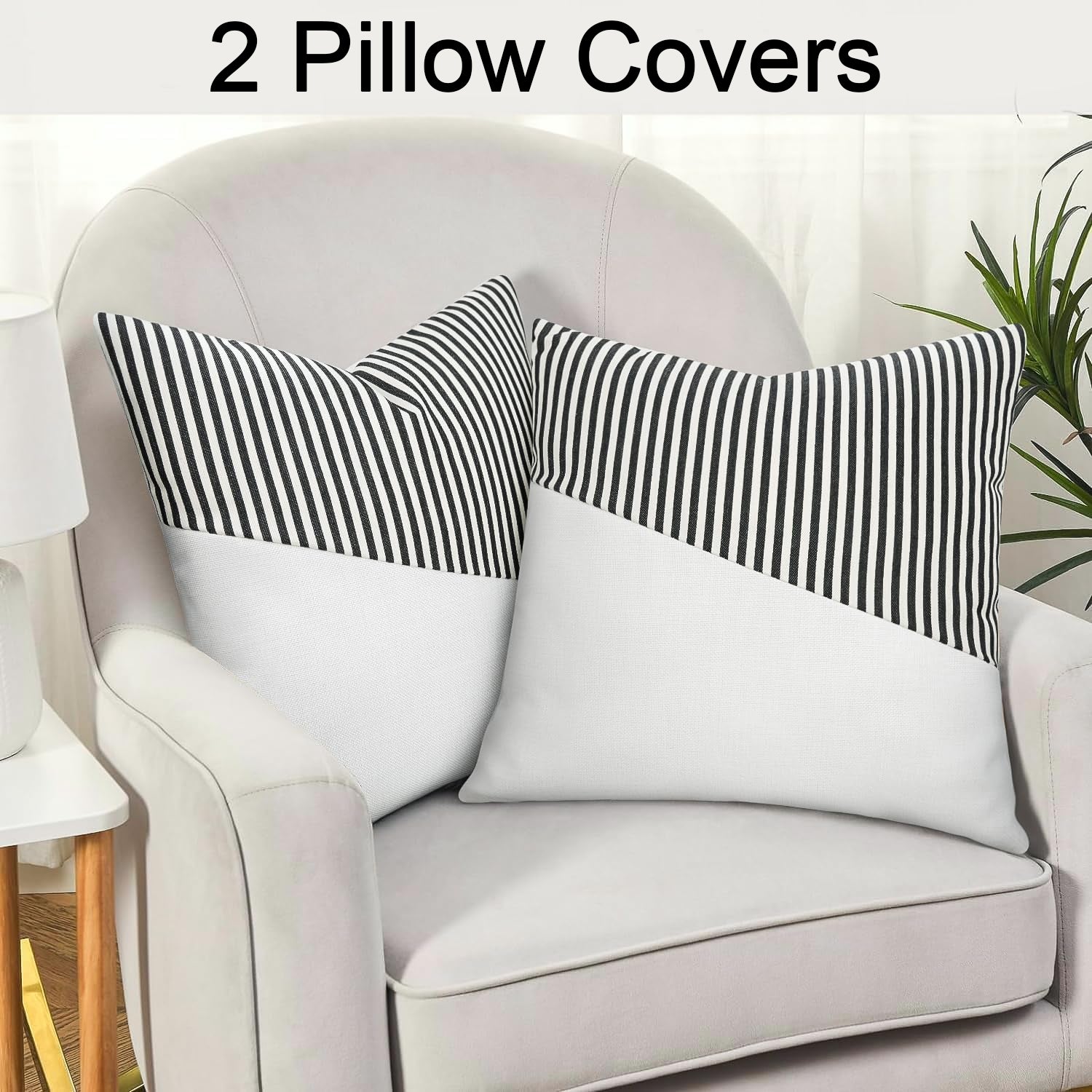 Decorative Pillow Covers Cushion Cases Soft Cotton (26 26 Inch 1 Pair 2 Pc) - Springkart 