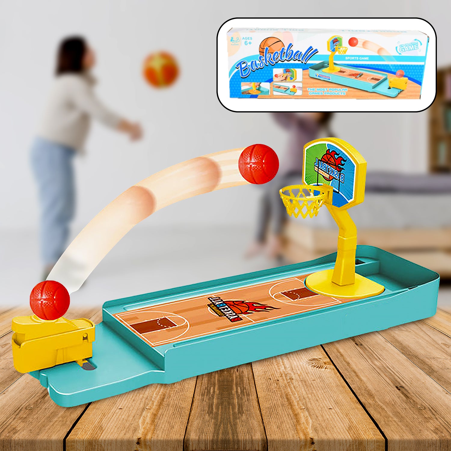 17689 Mini Table Top Finger Basketball Game For Kids - Desktop Game For Kids Adults Basketball Finger Bowling Game Fun Indoor Finger Bowling Game For Boys Girls Family Board Game - Springkart 