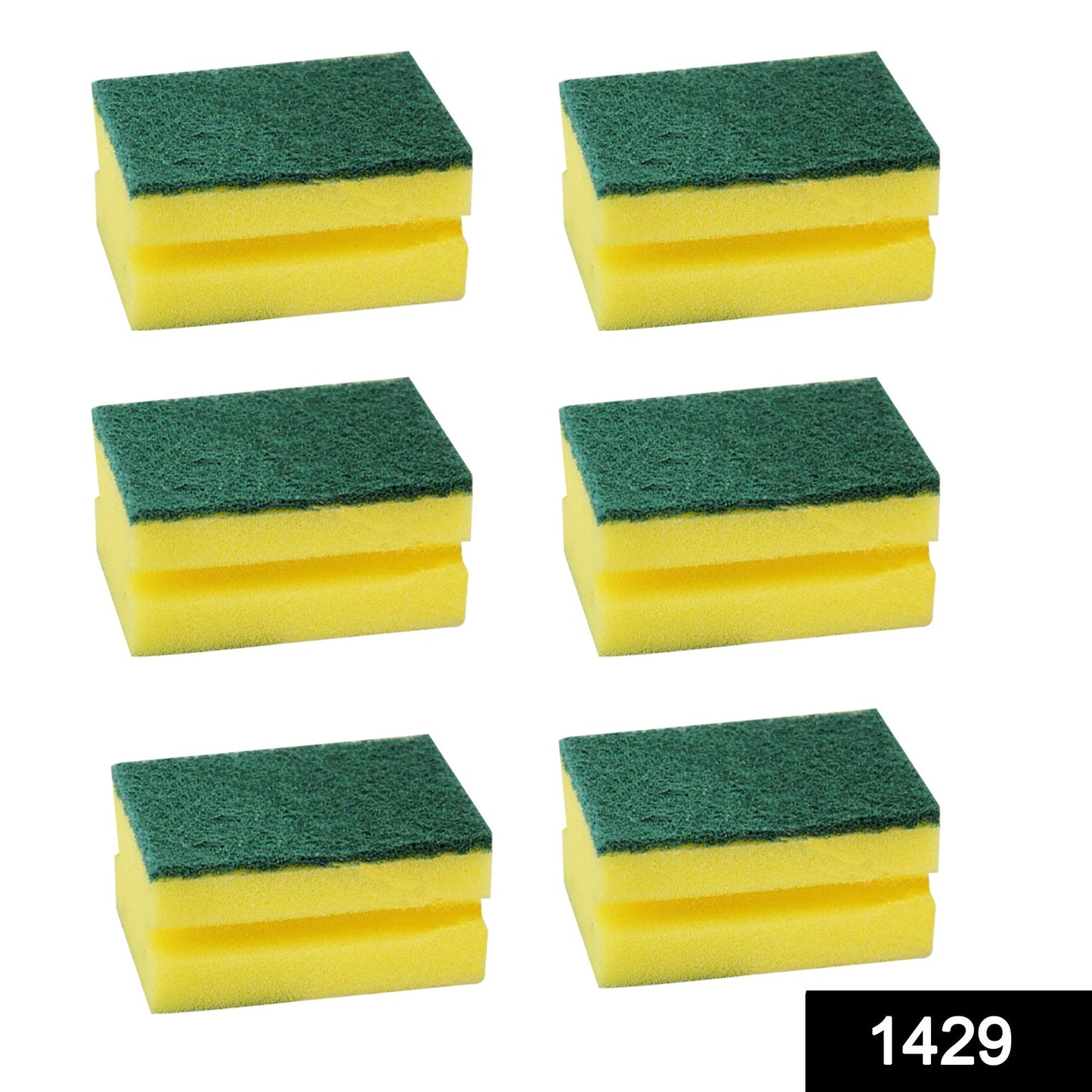 Scrub Sponge 2 in 1 PAD for Kitchen, Sink, Bathroom Cleaning Scrubber - Springkart 