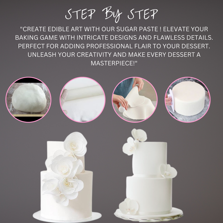 White Fondant | Edible Sugarpaste 250 Gm