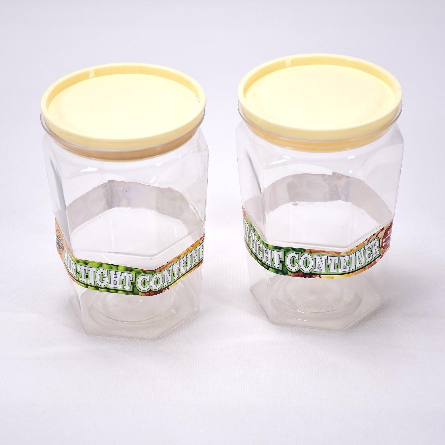 Air Tight Kitchen Storage Container for Rice | Dal | Atta, BPA-Free, Flour | Cereals | Snacks | Stackable | Modular, Round. (Approx - 1100Ml, Set of 2pcs) - Springkart 