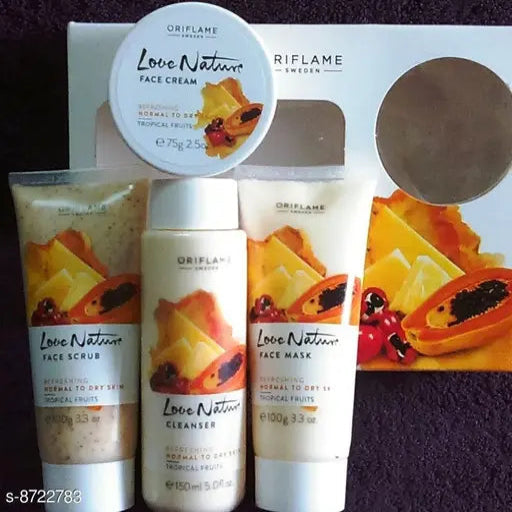 Oriflame Love Nature Facial Kit Tropical Fruits, 4 Pcs
