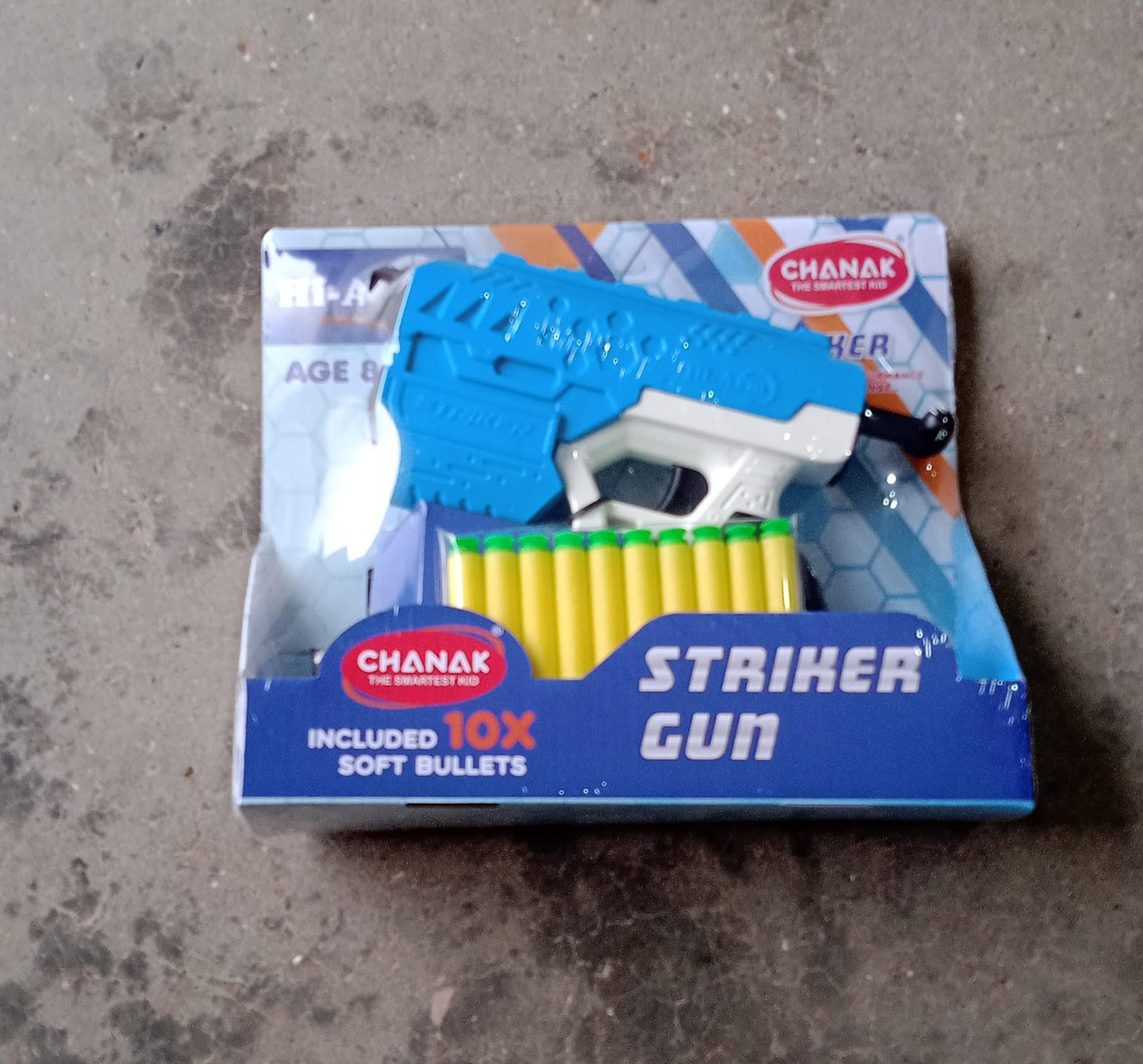 Hi-Arm Gun with 10xFoam Suction Bullet ,Made with ABS Plastic ,Solid Build ,Target Shooting - Springkart 