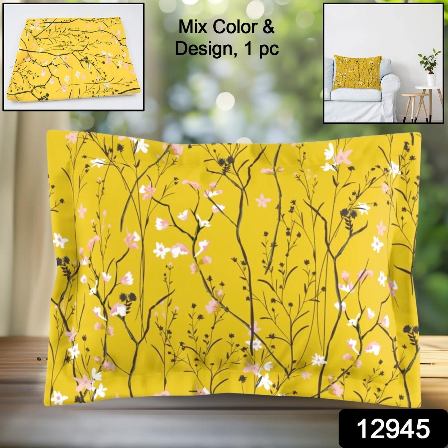 Pillows Covers (1 Pc / Mix Design & Color) - Springkart 