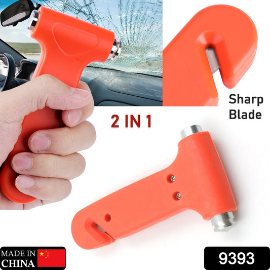 Car Safety Hammer,Emergency and Rescue Tool,Car Window Breaker and Seatbelt Cutter,Safety Hammer Emergency Rescue Tool,Car Window Breaking Seat Belt Cutter (1 Pc) - Springkart 