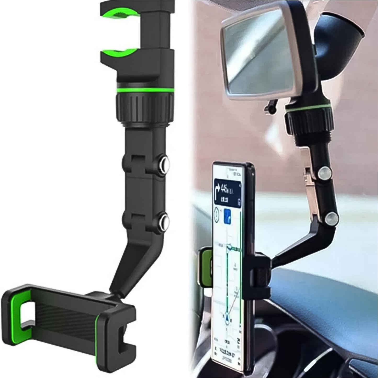 Multifunctional Car Rear View 360 Rotatable Mobile Holder - Springkart 
