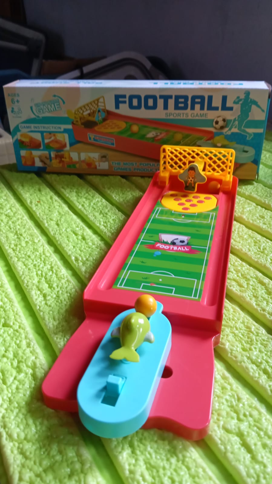 Mini Table Top Finger Football Game for Kids-Desktop Game for Kids & Adults, Fun Indoor Finger Bowling Game for Boys & Girls, Family Board Game - Springkart 