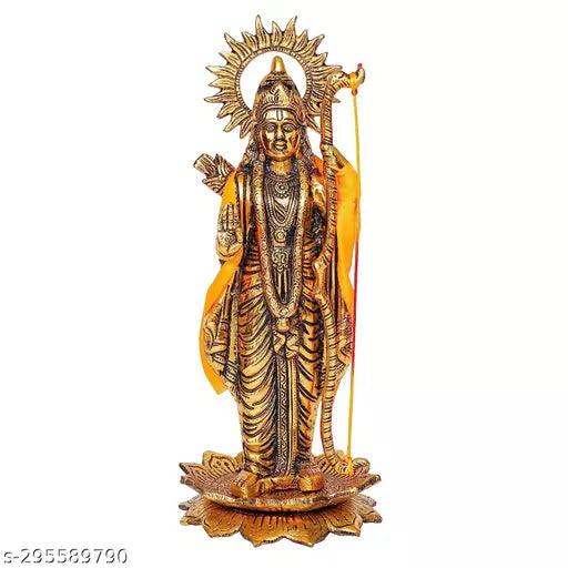 Lord Ram Idol Murti Antique | Gold Metal Statue - Springkart 