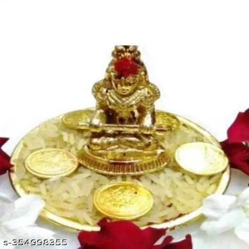 Pure Brass ANNAPURNA mata idols Godess of Food Figureness & Ashtdhatu idols with Annapurna Devi coin - Springkart 