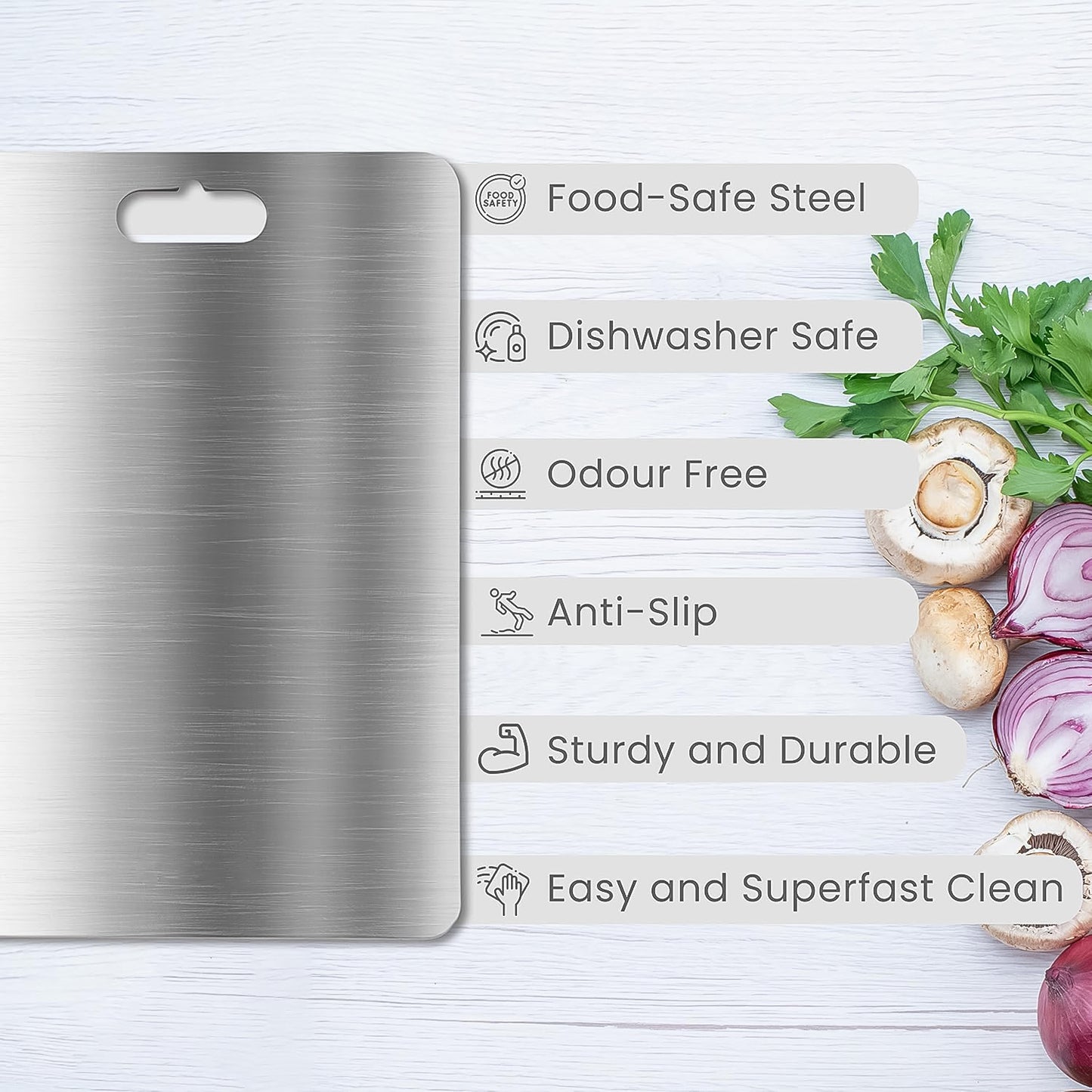Stainless Steel Vegetable Fruit Cutting Chopping Board (3120 Cm 1 Pc) - Springkart 
