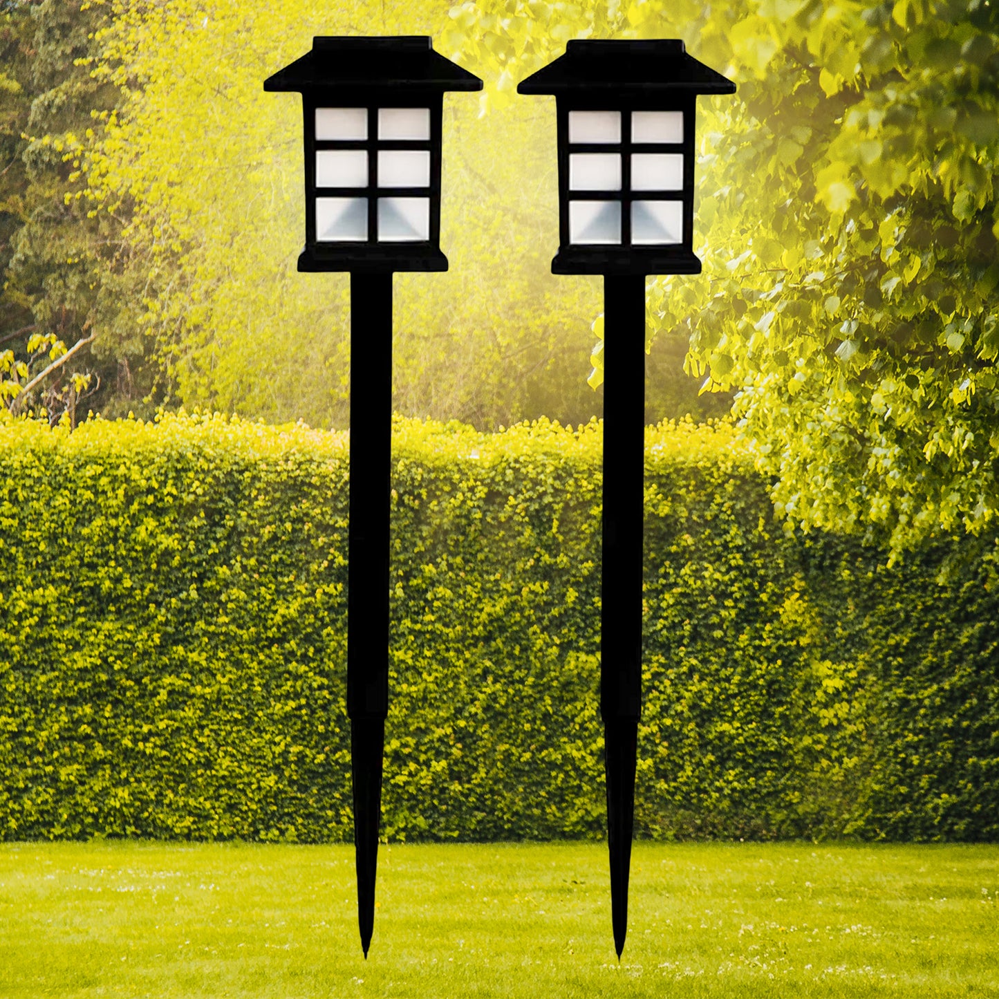 13021 Solar Garden Lights Outdoor Solar Landscape Lights Waterproof Outdoor Solar Lights Walkway For Patio Lawn Yard And Landscape (Pack Of 2)