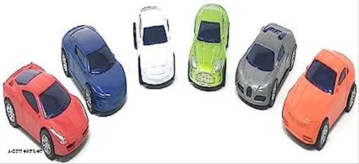 Metal Die-Cast Unbreakable Mini Alloy Metal Car Set of 6 Cars for Kids (Multicolor)