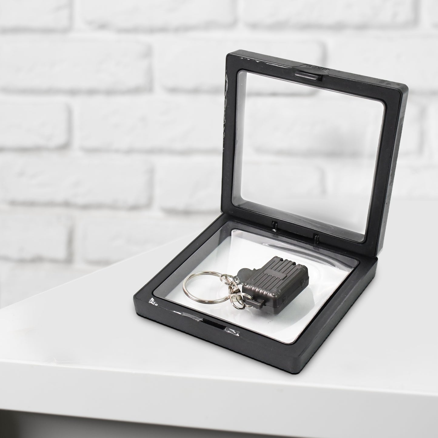 Suitcase Shape Nail Clipper Keychain With Key 3d Floating Frame Display Case (1 Set) - Springkart 