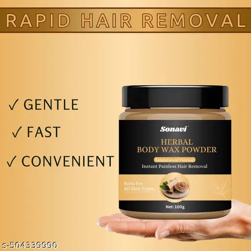 Sandalwood Wax Powder, Women & Men, Magic Wax Powder, Not only Removes Hair But also Nourishes (Pack 2) - Springkart 