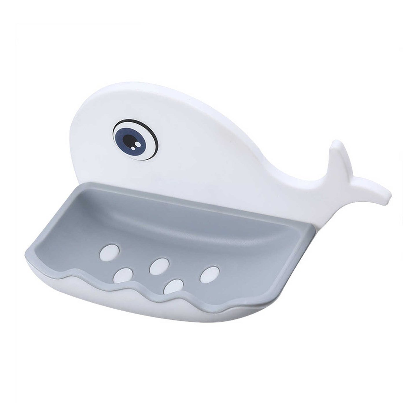 4044 Fish Shape Double Layer Adhesive Waterproof Wall Mounted Soap Bar Holder Stand Rack For Bathroom Shower Wall Kitchen - Springkart 