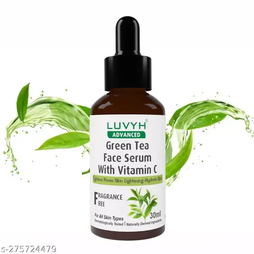 Luvyh Green Tea Face serum with vitamin c serum - For Anti Aging & Smoothening & Brightening 30ml