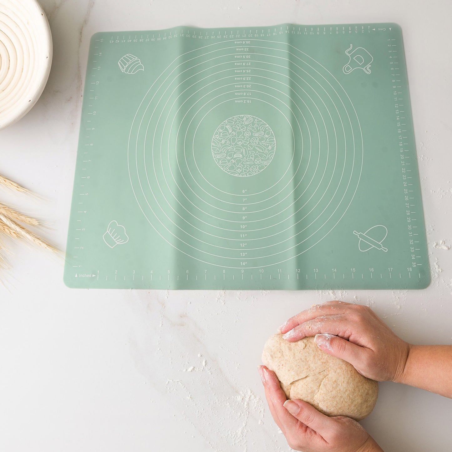 Rolling Baking Mat With Measurements (5040 Cm) - Springkart 
