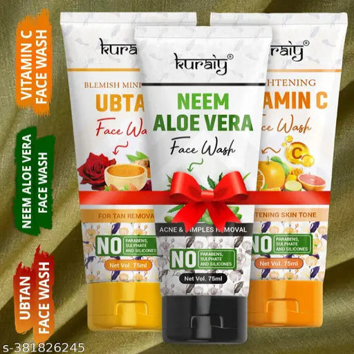 Brightening Face Wash For Dry Skin Oily Skin Combination Moisturizing  pack of 3