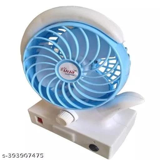 7 Speed Mini Fan Rechargeable Folding Fan with LED light Fan, USB Fan - Springkart 