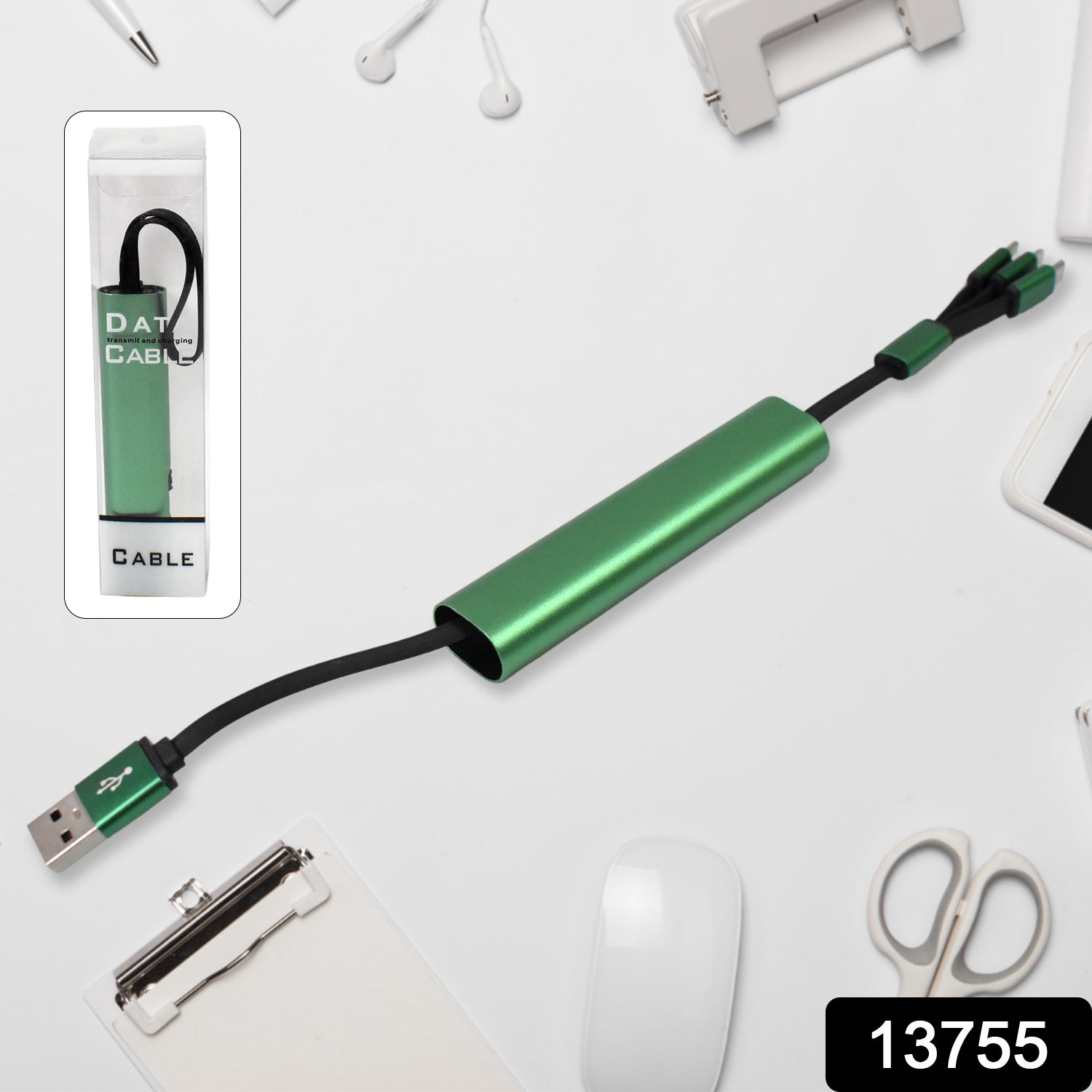 Charging Cable 3 In 1 Extendable Data Transmit Charging Cable (1 Pc) - Springkart 