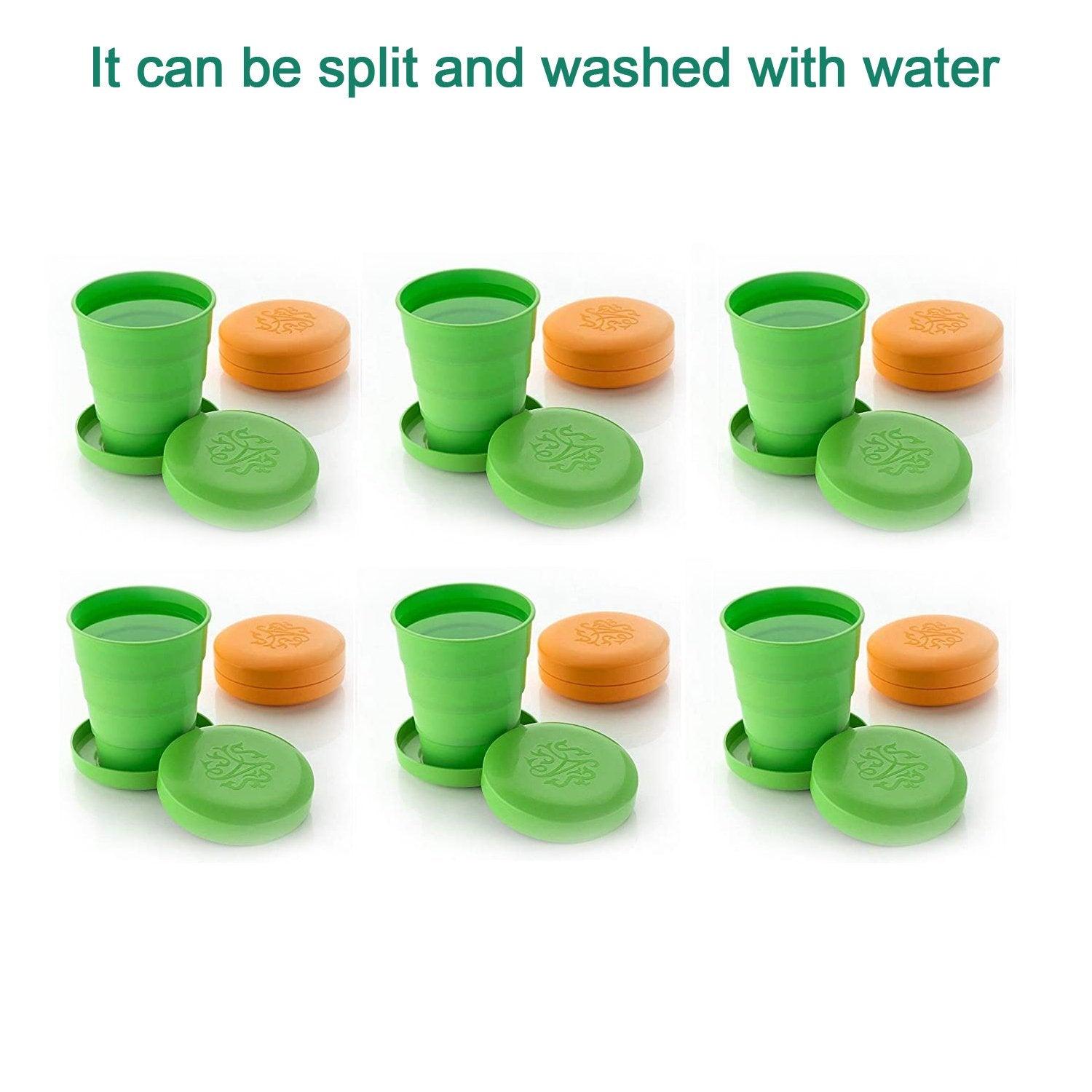 0659l Unbreakable Magic Cupfoldingpocket Glass For Travelling - Springkart 