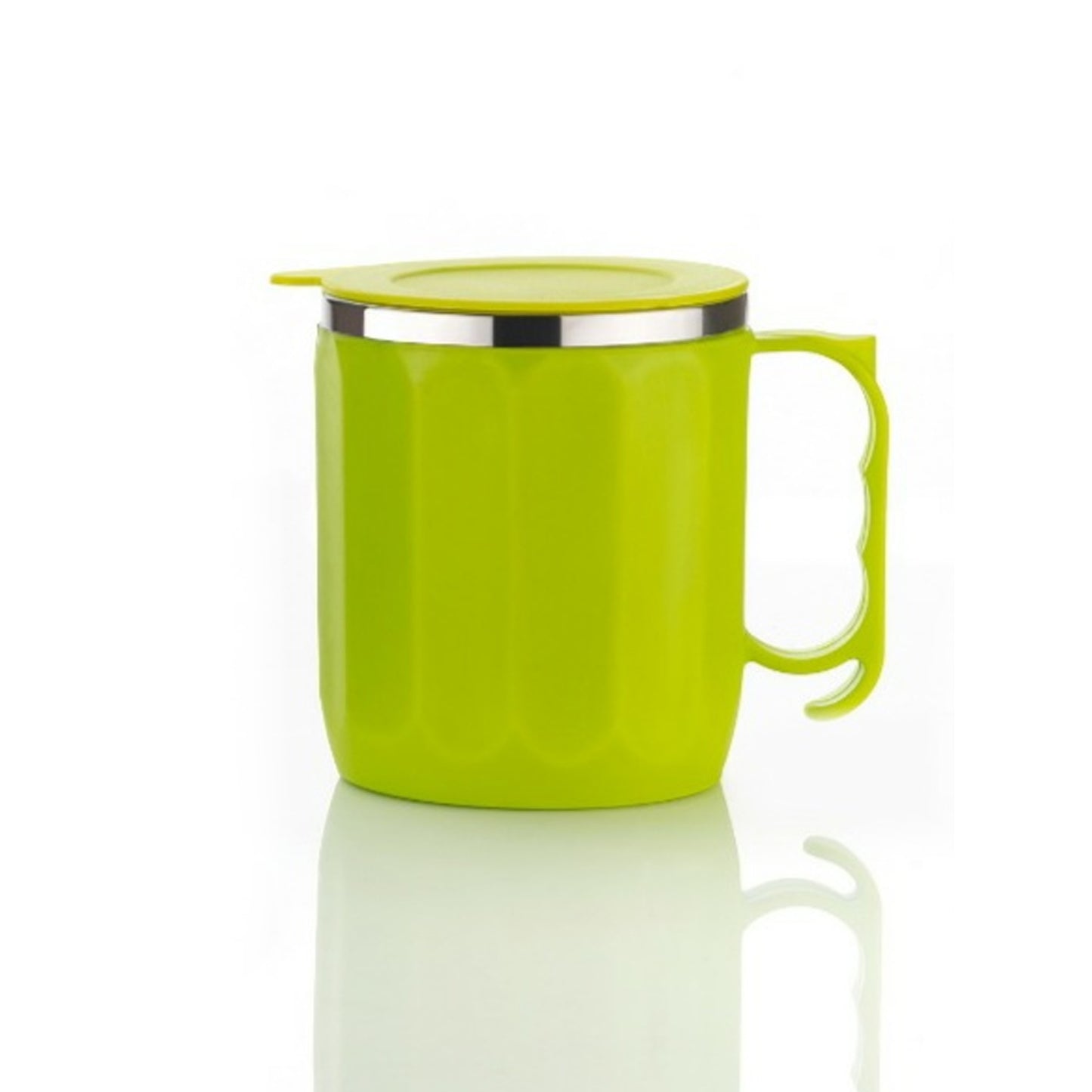 Stainless Steel Lid Cover Hot Coffeetea Mug Hot Insulated Double Wall Stainless Steel Coffee And Milk Cup With Lid - Coffee Cup Approx 250 Ml 300 Ml ( 1 Pc Mix Color) - Springkart 