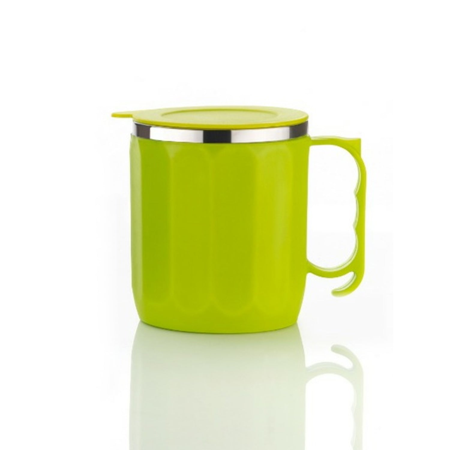 Stainless Steel Lid Cover Hot Coffeetea Mug Hot Insulated Double Wall Stainless Steel Coffee And Milk Cup With Lid - Coffee Cup Approx 250 Ml 300 Ml ( 1 Pc Mix Color) - Springkart 