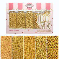 All That Glitters Gold Disco Balls Assorted Sprinkles (DB-12) - 100Gms