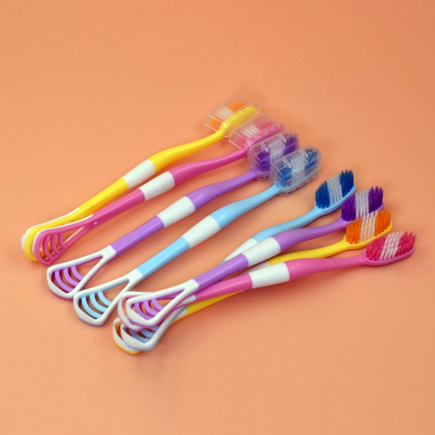6150 8 Pc 2 In 1 Toothbrush Case Widely Used In All Types Of Bathroom Places For Holding And Storing Toothbrushes And Toothpastes Of All Types Of Family Members Etc. - Springkart 