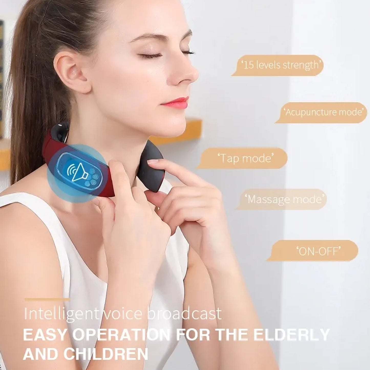 6 Heads Smart Electric Neck And Back Pulse Massager Wireless (1 Pc) - Springkart 