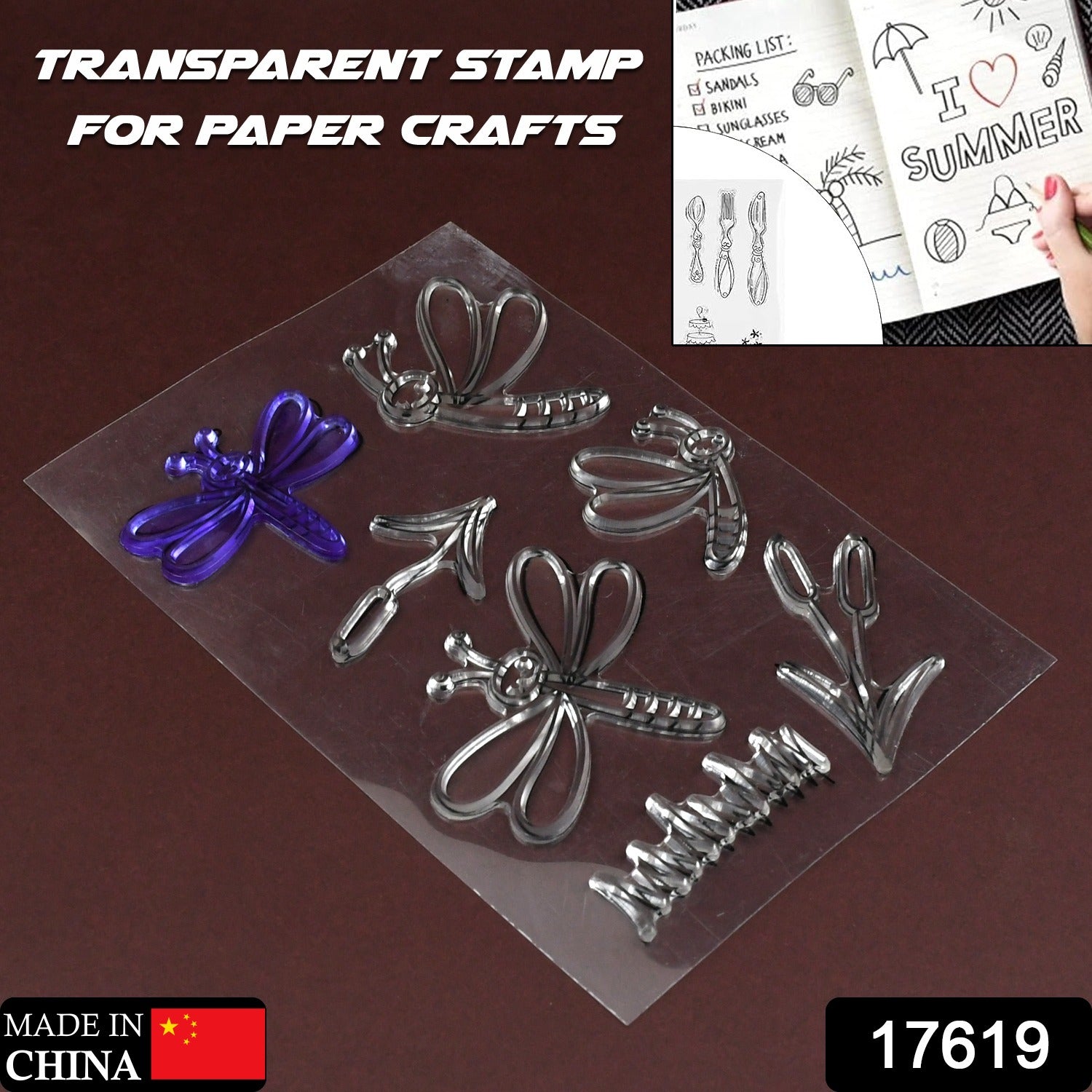 Reusable Rubber Stamp Tpr Stamp Diy Accessories Good Stamping Effect Diy Transparent Stamp Stick Repeatedly For Envelope For Diary For Invitation Letter Photo Album Decoration For Paper Crafts (Mix Design 1 Set) - Springkart 