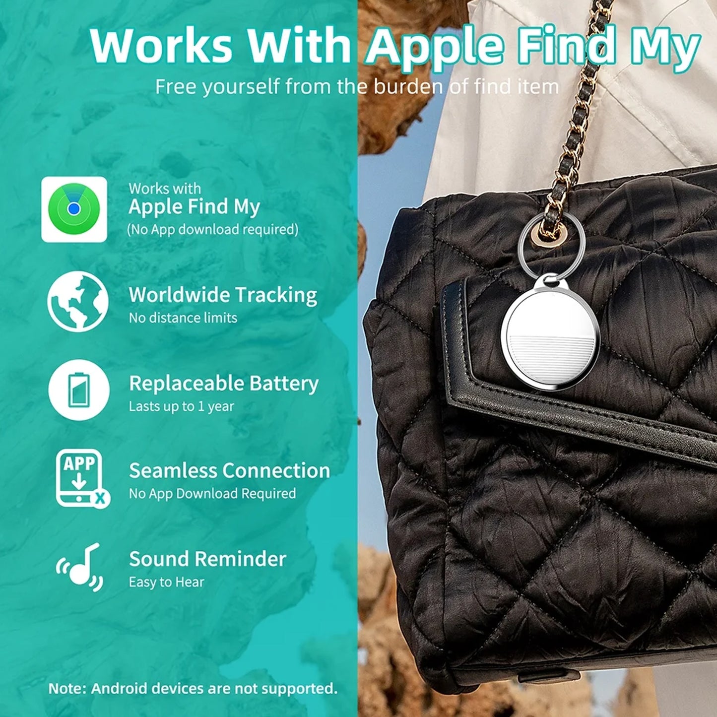Finder Compatible With Find My App Global Tracking Gps Tracker With Sound Alarm - Springkart 