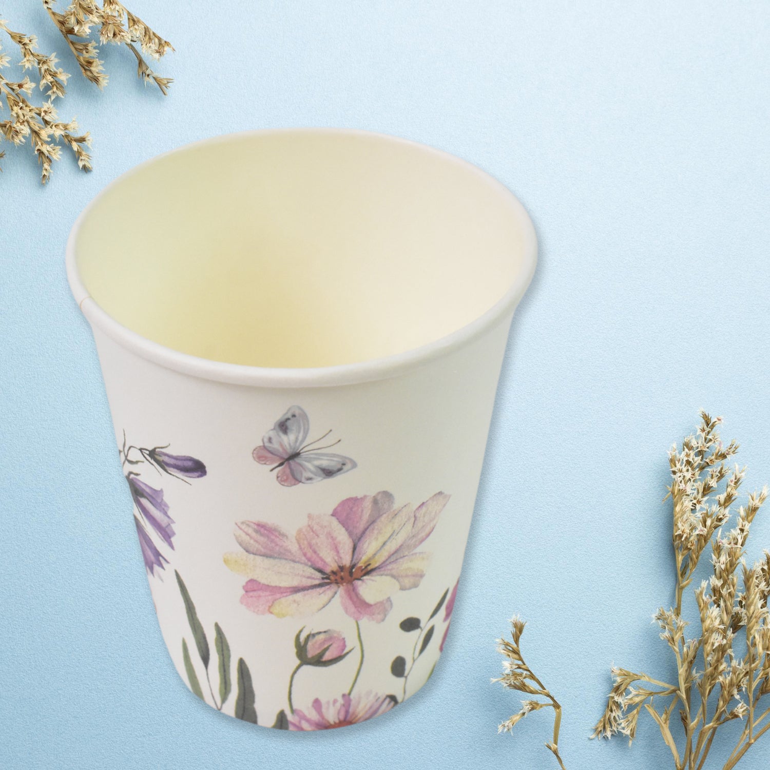 Disposable Paper Cups Disposable Tea Coffee Cups (24 Pcs Set Mix Color Design) - Springkart 